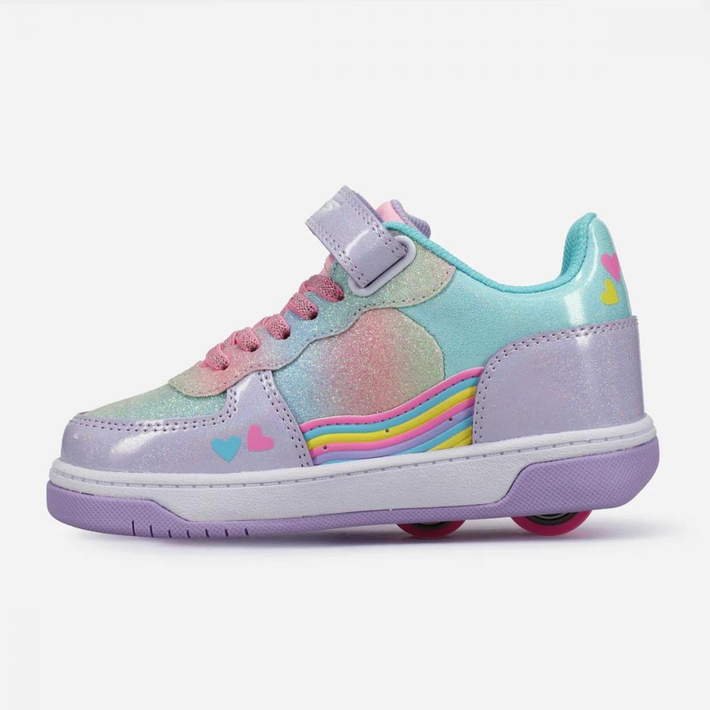 Heelys Rezerve Low X2 - Lavender/Blush/Multi Girls Wheeled Shoe