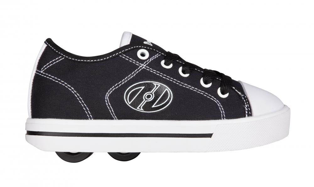 Heelys X2 Classic X2 - Black/White Kids Wheeled Shoe
