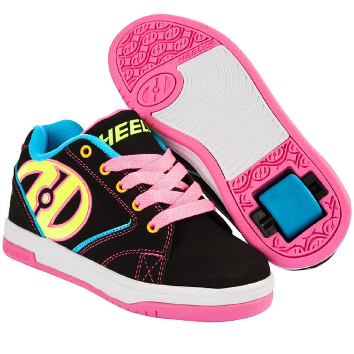 Heelys Propel 2.0 Girls Roller Shoes Black/Neon Multi